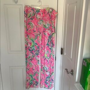 Lilly Pulitzer Pink Green Swirl Pajama Pants